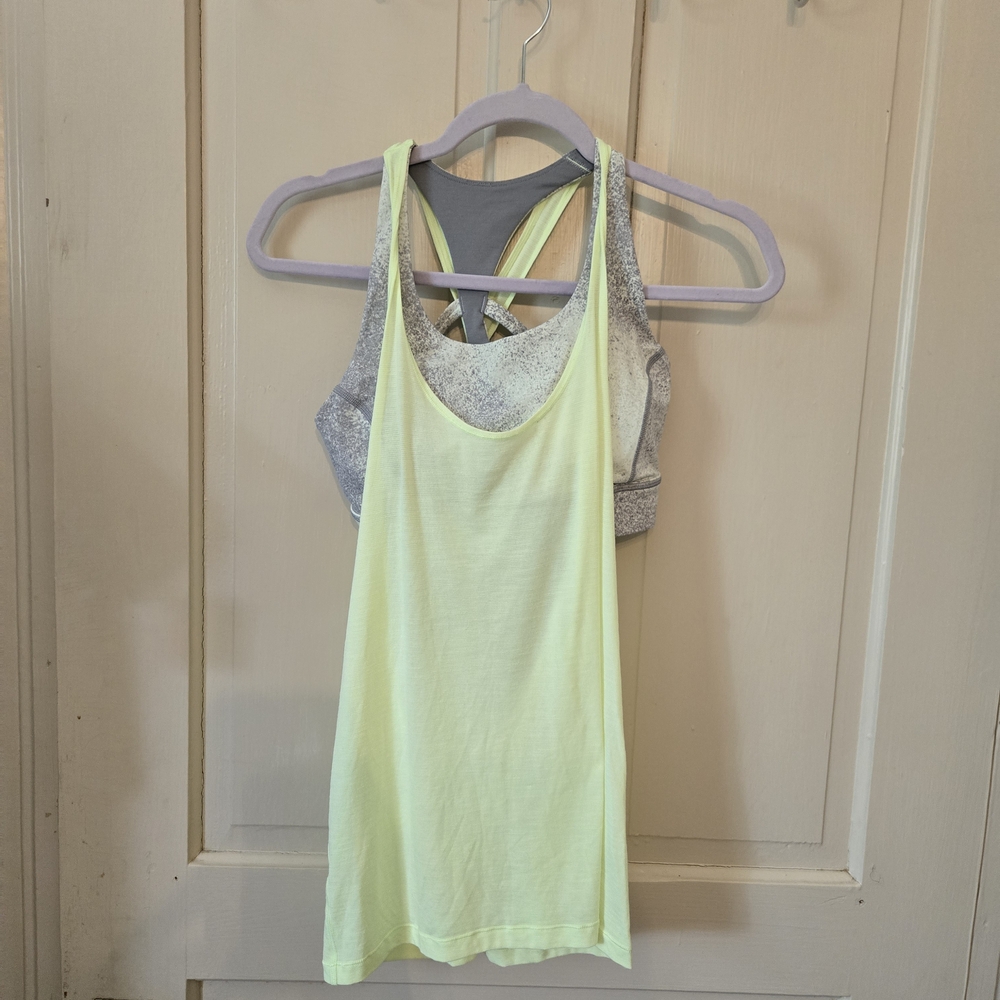 Lululemon Tank Bra Set. Size 6